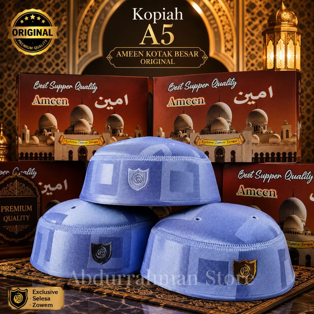 peci Malaysia a5 ameen kopiah Malaysia ameen songkok Malaysia ameen a5 motif kotak