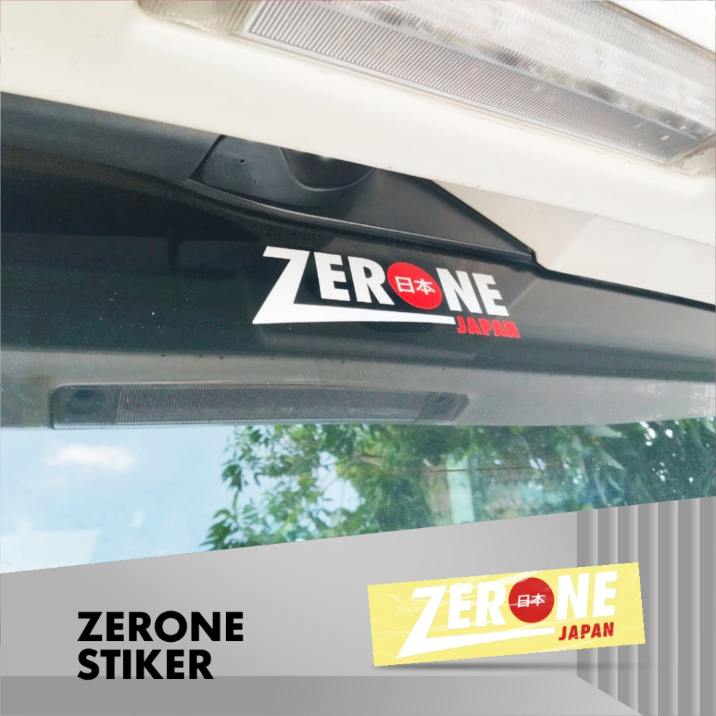 Stiker Motor Dan Mobil Glossi Zerone Japan