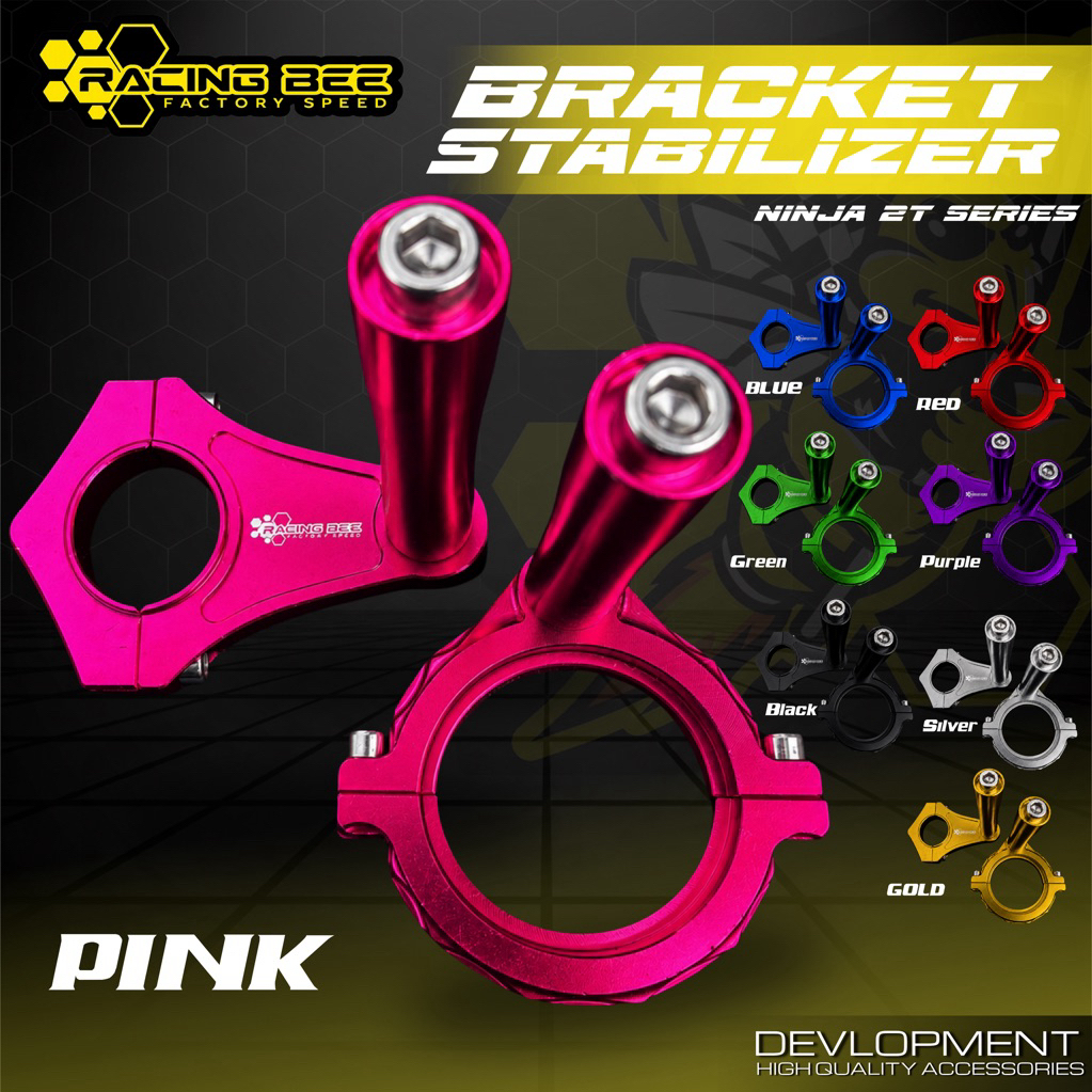 BREKET DUDUKAN STABILIZER NINJA R SS RR FULL CNC RACING BEE