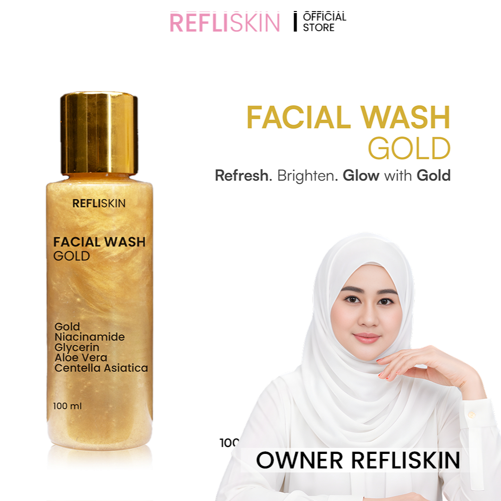 [Best Seller] Refliskin - Facial Wash Gold 24K | BPOM