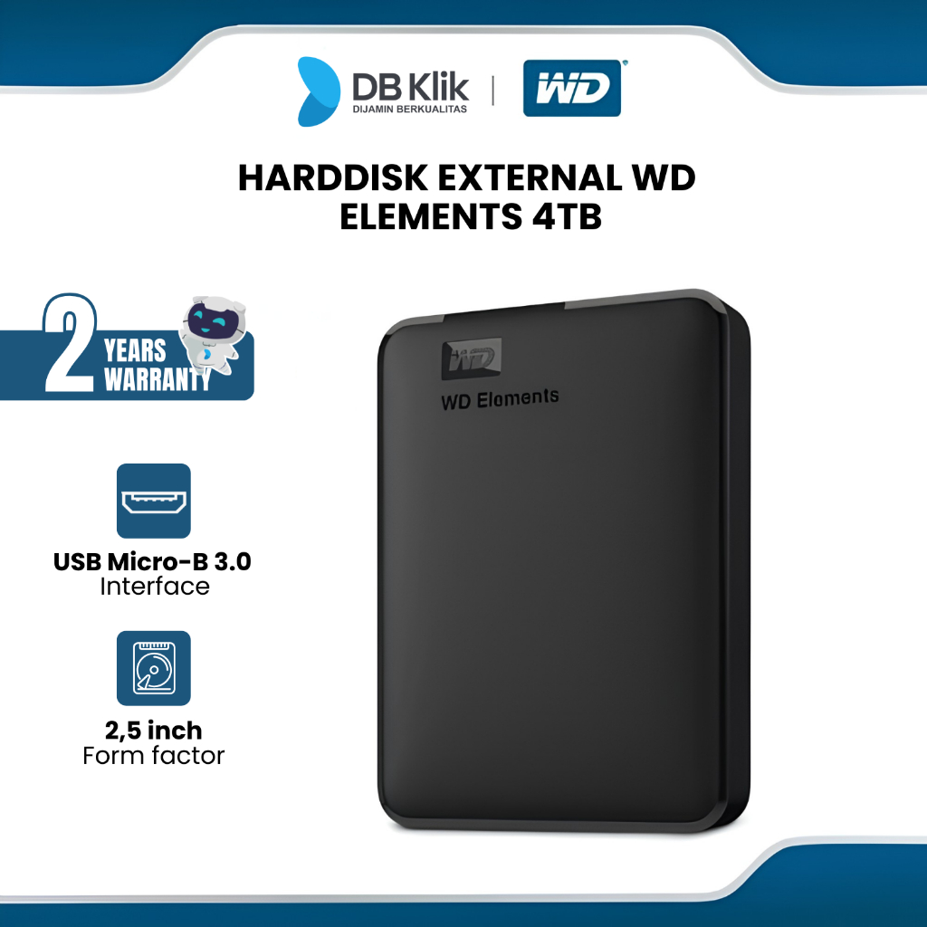 Hardisk External WD Elements 4TB