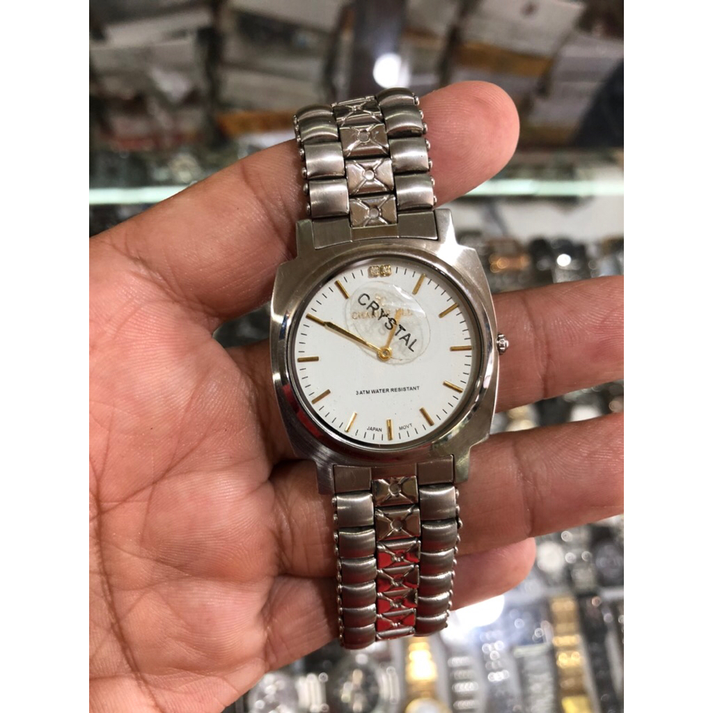 jam tangan pria charlie jill quartz tipis siap pakai anti air