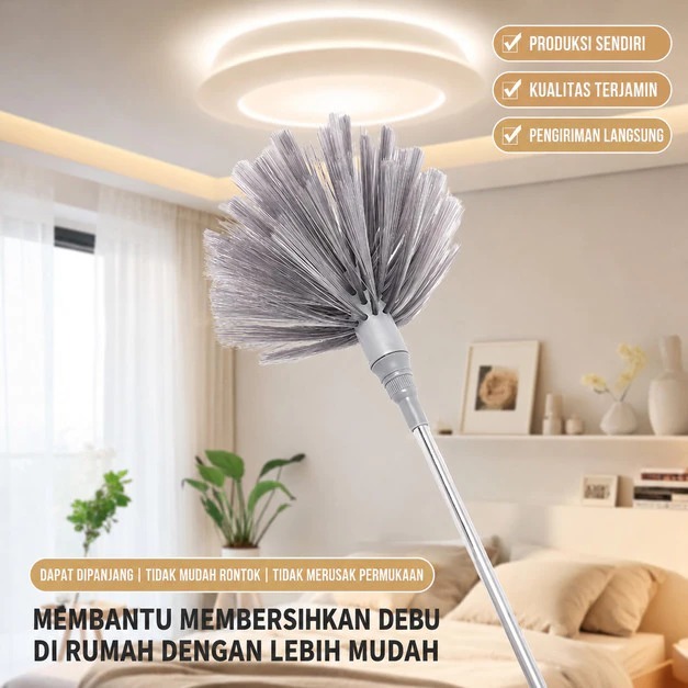 SAPU SAWANG LABA LABA SAPU PLAFON LANGIT RUMAH TELESKOPIK BISA SAPU SAWANG 2.3M BISA PANJANG PENDEK