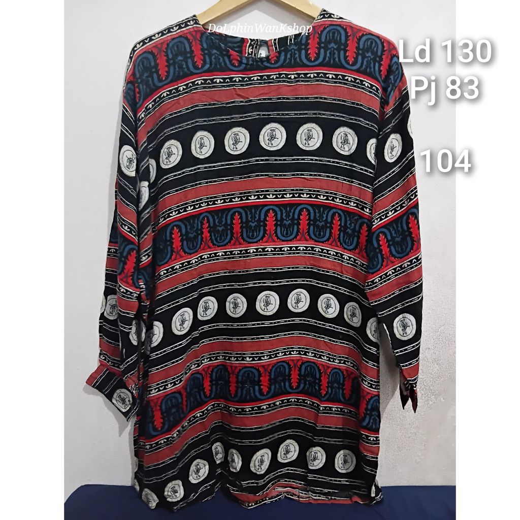 Tunik Jumbo ld 110 120 130 140 150 PL second preloved likenew