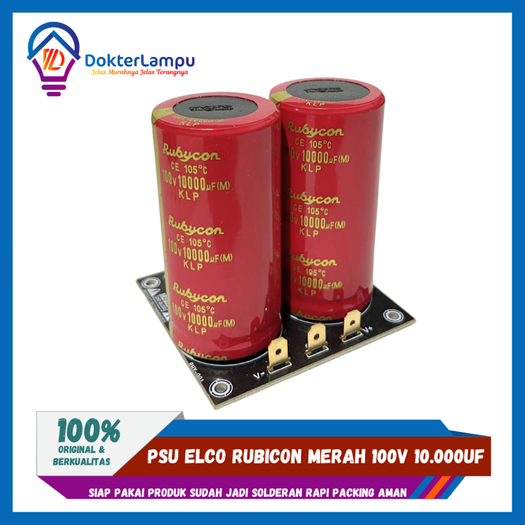 psu 2 elco rubycon 100v 10000uf rubycon