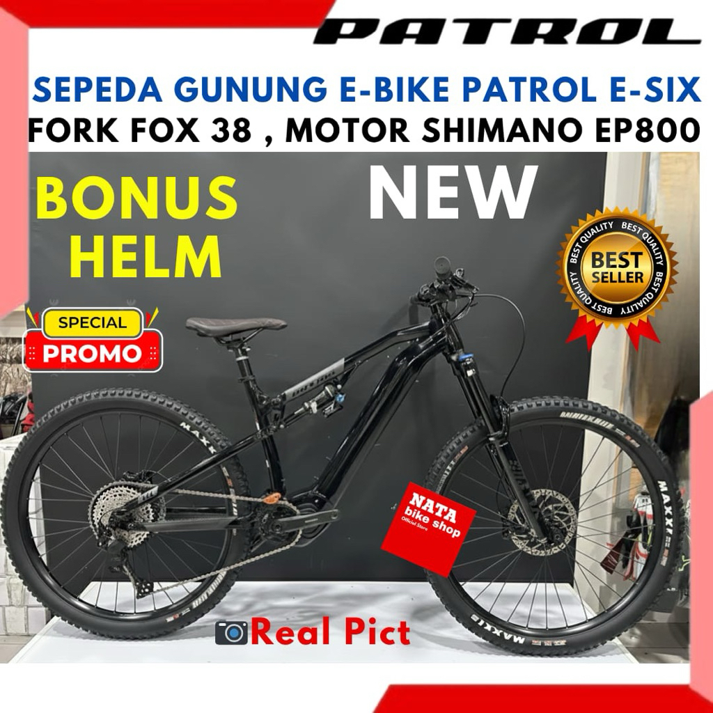 Sepeda MTB PATROL E SIX Fork Fox Float 38 New