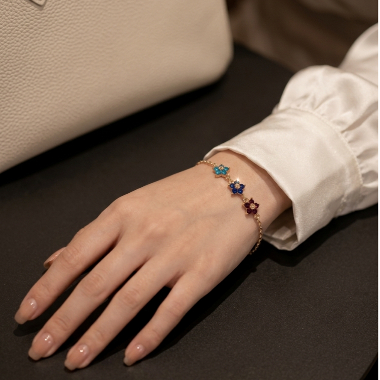 Gelang Berlian Gelang Titanium Gelang Wanita Anti Karat Anti Luntur