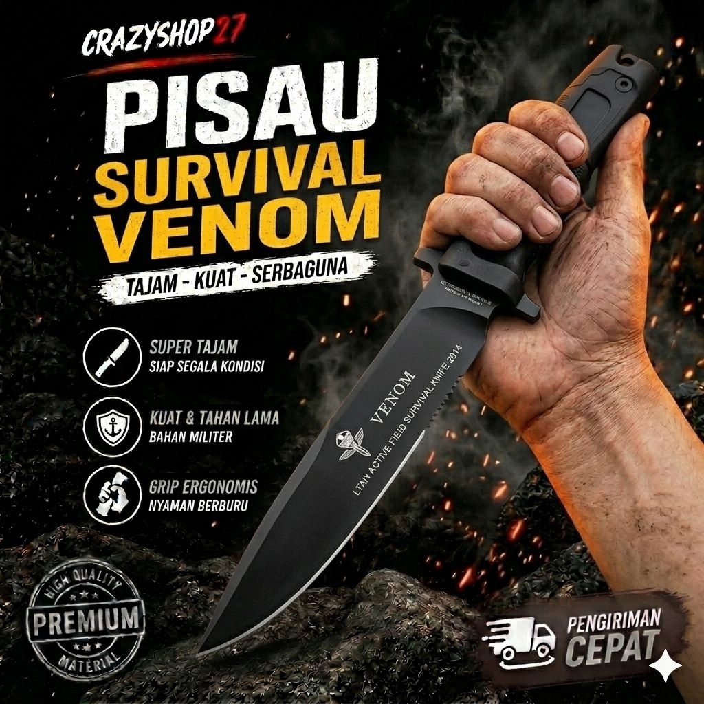 Extrema Ratio Venom / Pisau Survival outdoor Venom
