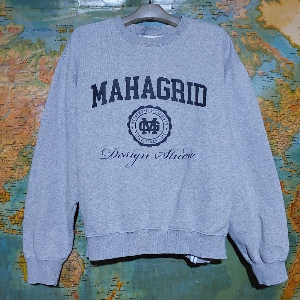 crewneck MAHAGRID Authentic Sweatshirts light grey original