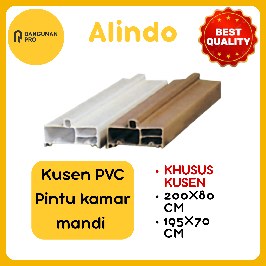 (HANYA KUSEN) Kusen pintu plastik PVC kamar mandi