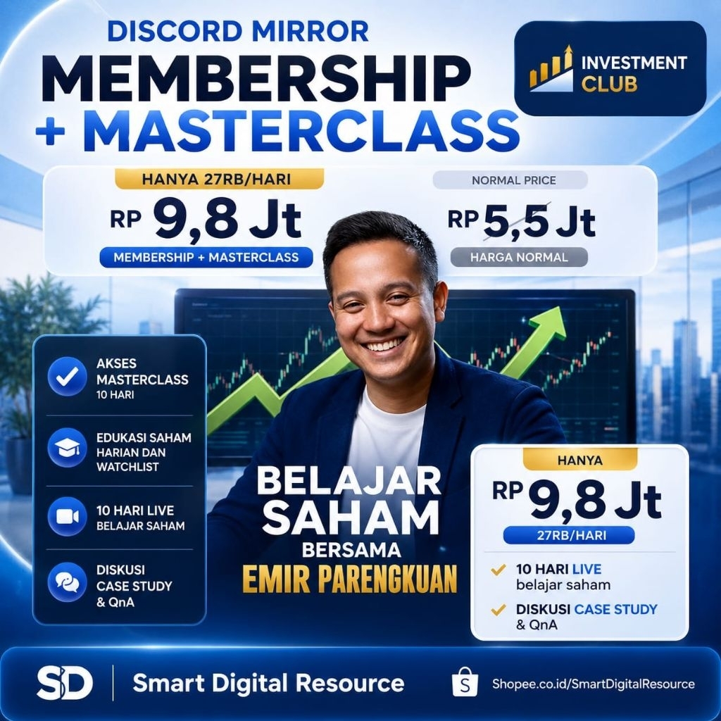 DISCORD MIRROR CAK INVESTMENT CLUB + MASTERCLASS SAHAM