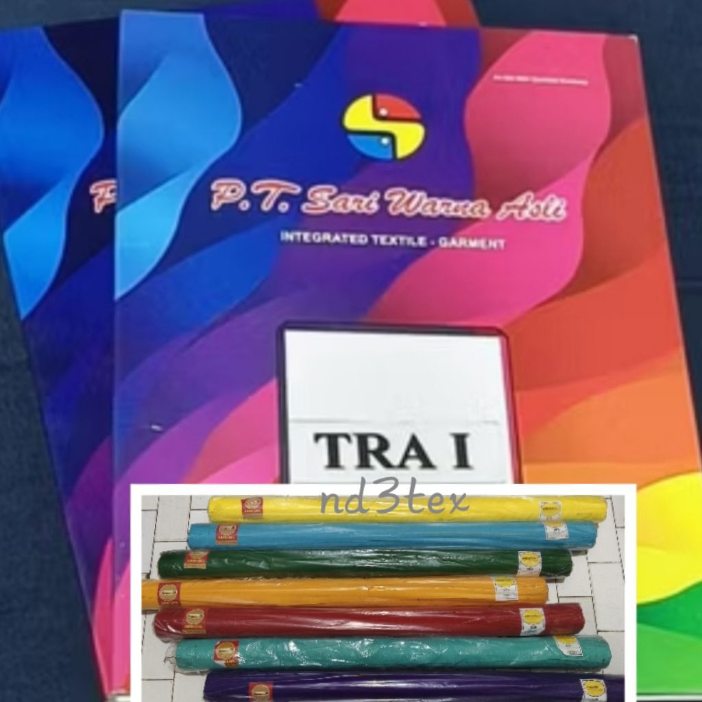 (Roll=30y) Teteron Arwana / Teteron Sari Warna / Bahan Spanduk Bendera