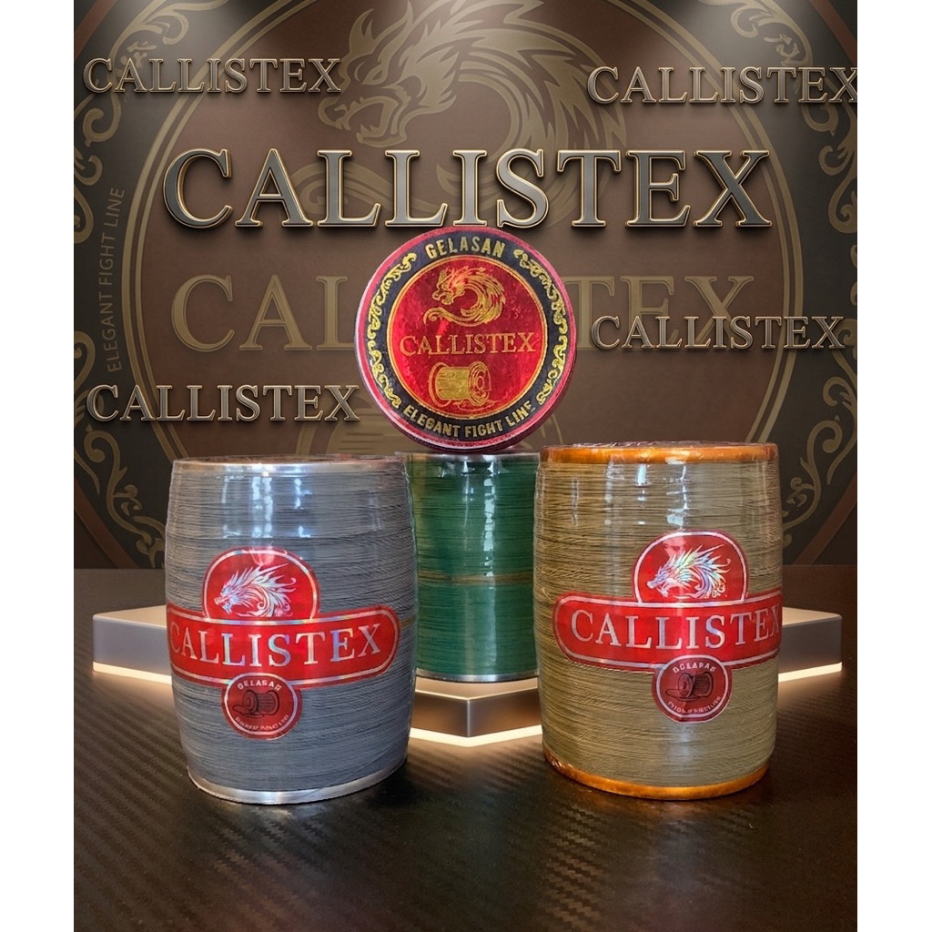 CALISTEX Gelasan Naga Merah Matot 6000 Yards Bahan Abu CLT Special For Kejurnas Tournament Dengan Fu