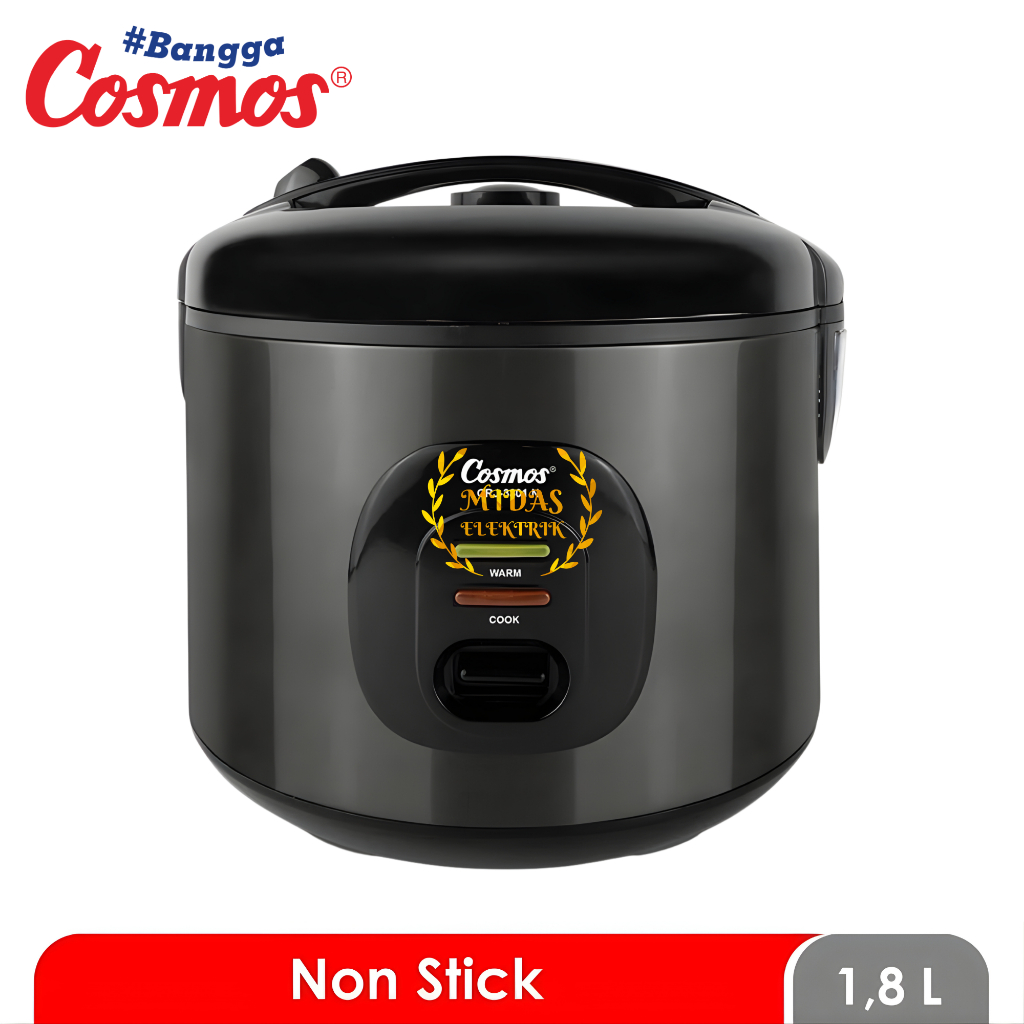 Cosmos Penanak Nasi Magic Com Rice Cooker CRJ-3301N 3301 CRJ3301 N CRJ3301N 1,8 Liter Anti Lengket N