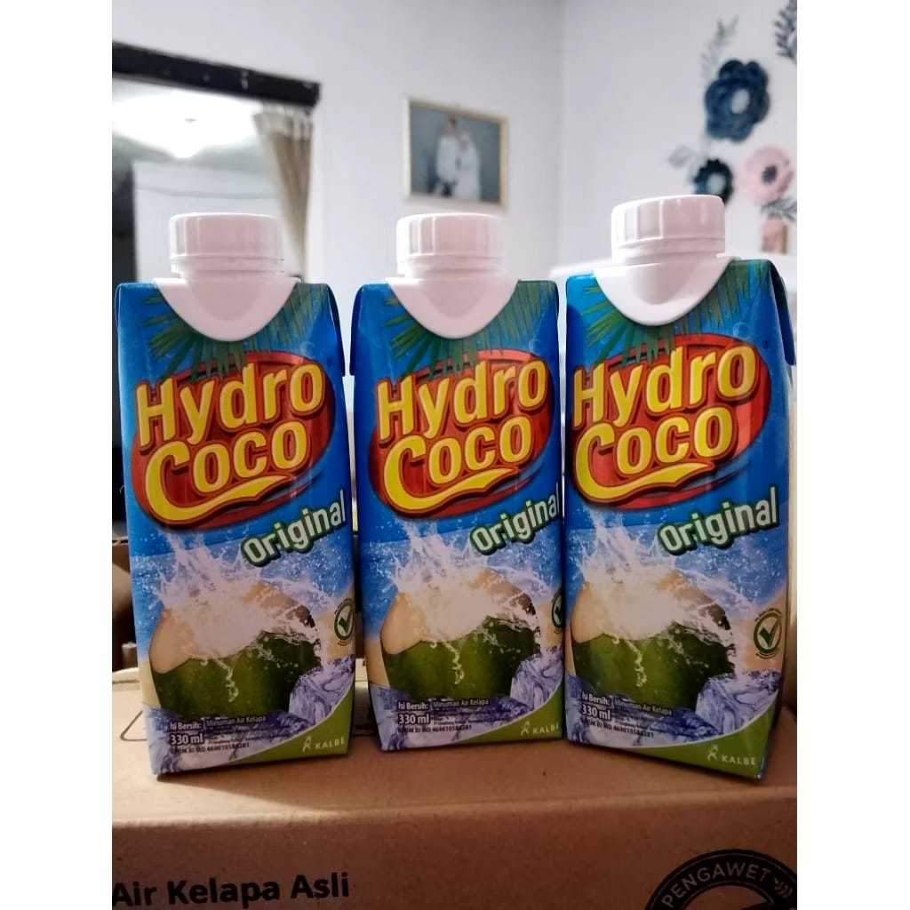 HYDRO COCO MINUMAN ORIGINAL 330ML 1 DUS ISI 12 PCS {BEST SELLER}