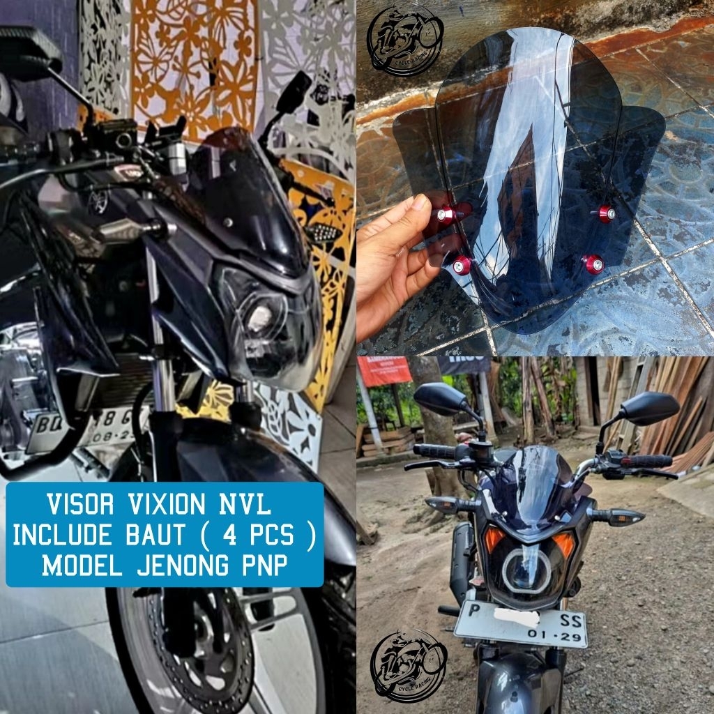 VISOR VIXION NEW NVL2013 2014 WINDSHIELD VISOR VARIASI YAMAHA VIXION NEW NVL