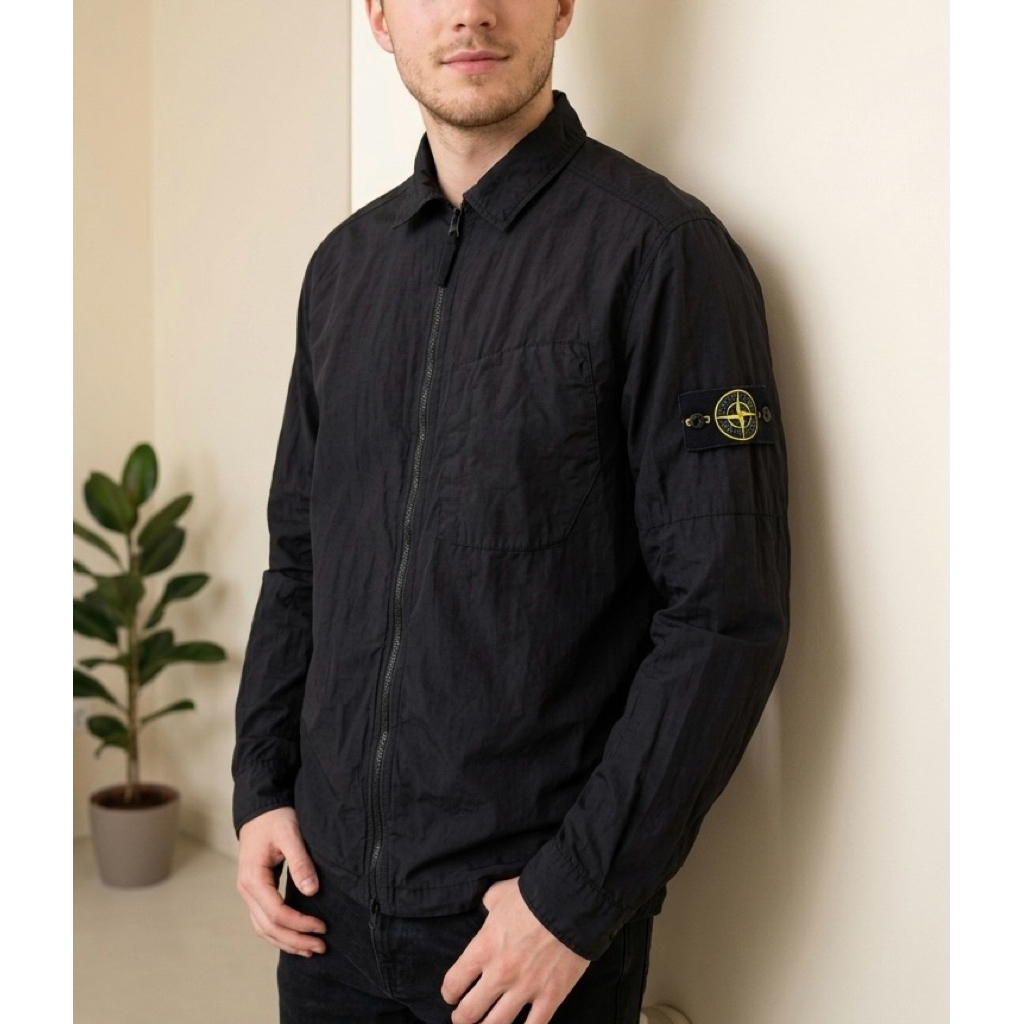 overshirt hoodie stone island