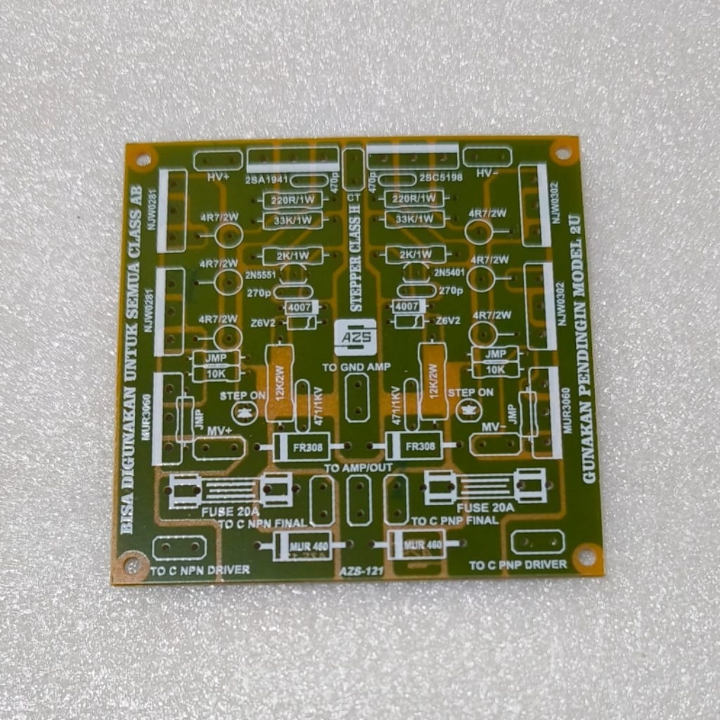 PCB Stepper Class H Untuk Semua KIT Driver Class AB Amplifier