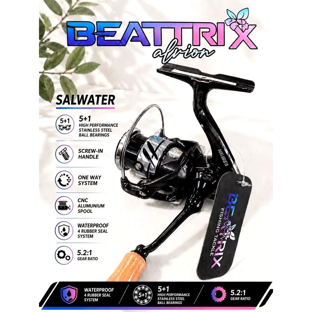 reel SW Beatrix alvion power handle