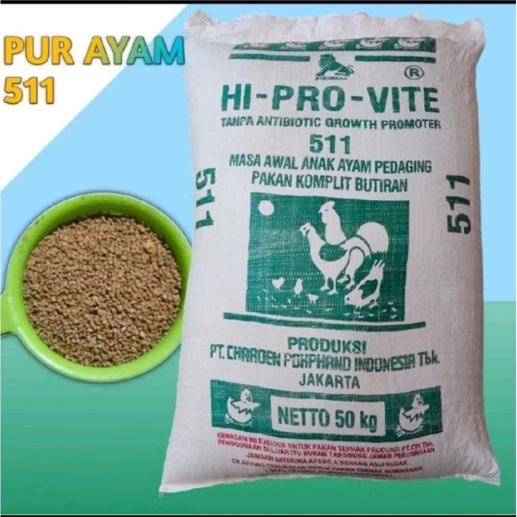pakan ayam 511/pakan bebek 511/Pur ayam 511 berkualitas