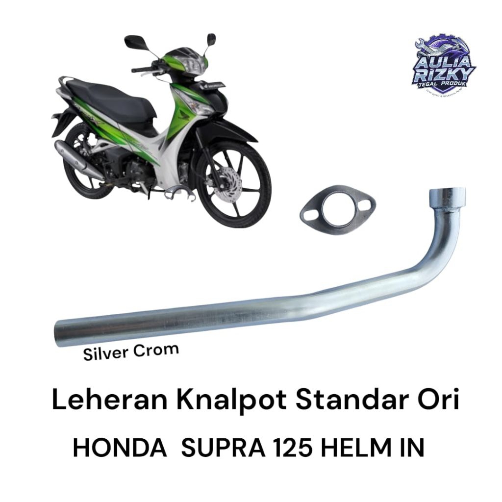 Leheran Knalpot Standar Ori Honda Supra 125 Helm in PNP Bahan Tebal Presisi Kualitas Premium