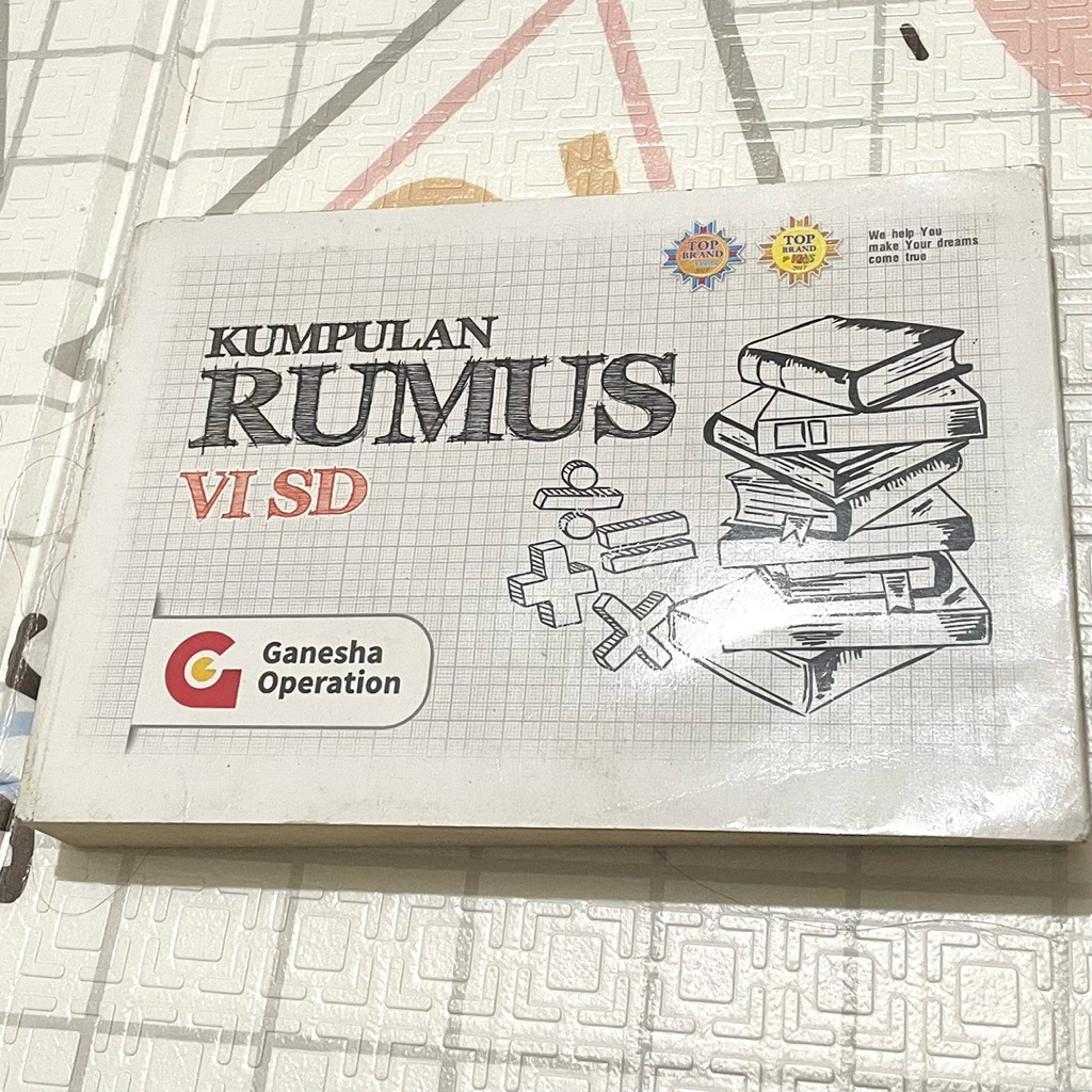 ORIGINAL Buku Kumpulan Rumus 6 SD Ganesha Operation