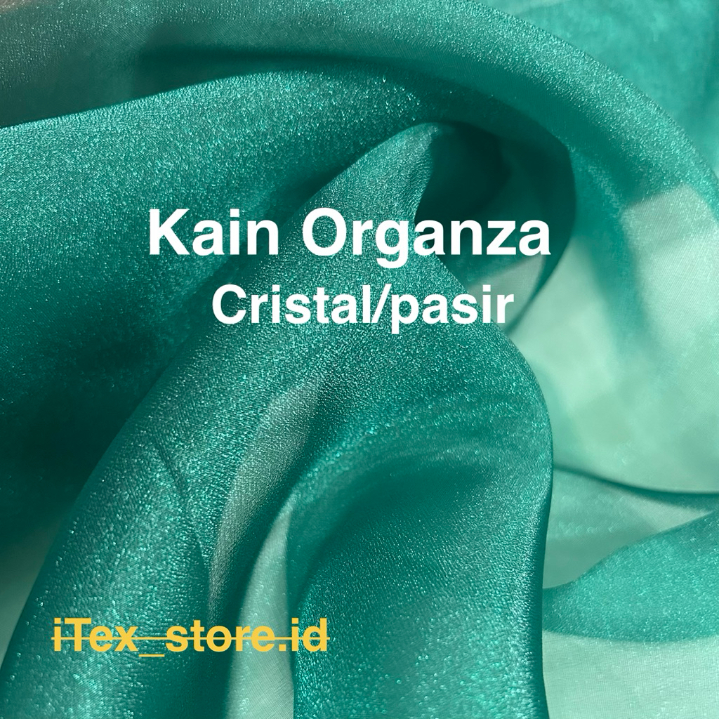 Kain Organza Cristal / Saten Organsa meteran / Organza glitter metalic
