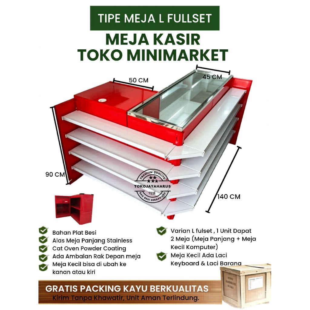 meja kasir minimarket supermarket / Meja kasir toko termurah