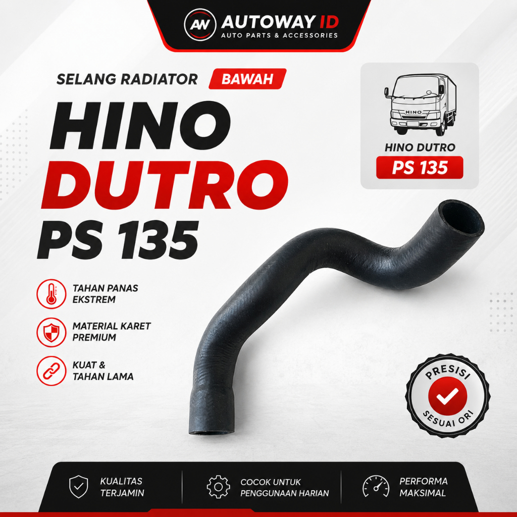 SELANG RADIATOR BAWAH HINO DUTRO PS135