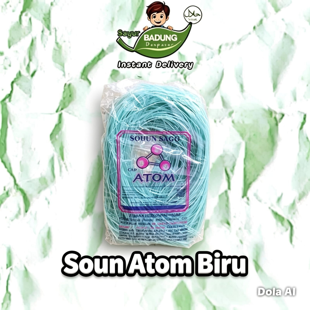 Mie Sohun ATOM Bakso biru & putih 200gr / mie soun bakso