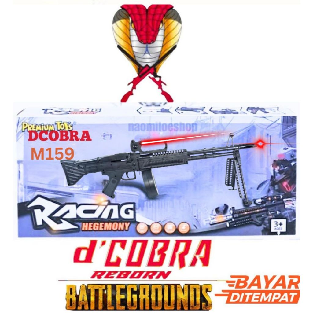 [COBRA M159]Mainan Pistol Anak Laki-Laki Tembakan Gunfight Infra Red Gun M159