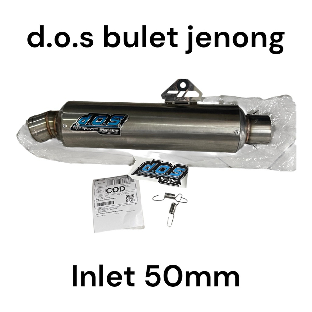 Slenser dos bulet jenong inlet 50mm bas ulem