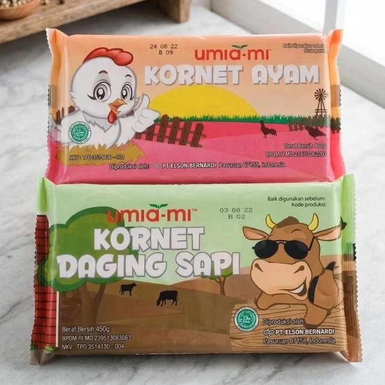 kornet ayam kornet sapi umiami 450gr/umiami kornet sapi/ayam