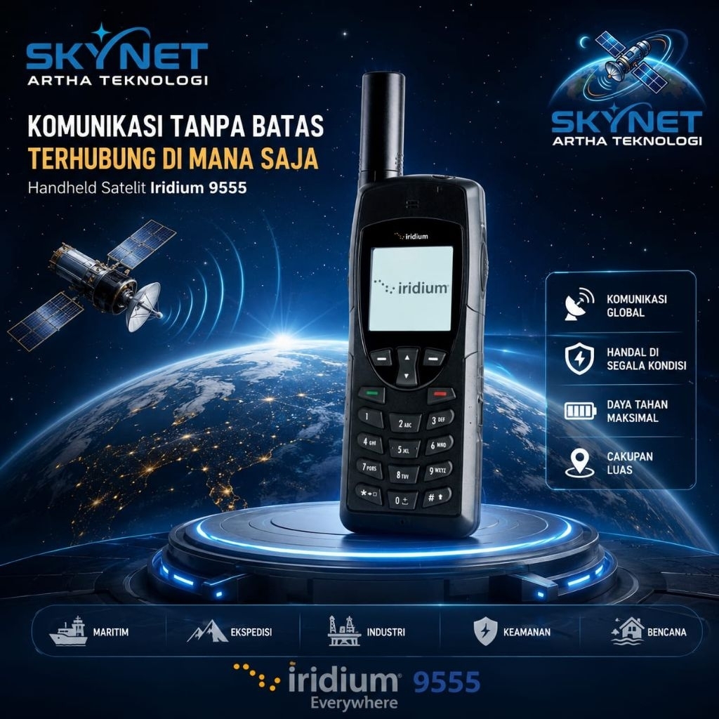 Telepon Satelit Iridium 9555 Bergaransi Resmi