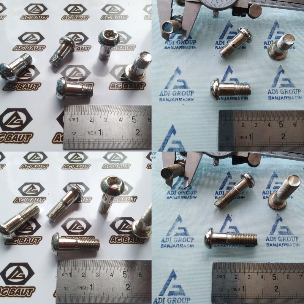 Baut L Bintang Kaliper Cakram M10x20 / M10x25 - Baut Bracket Dudukan Rem Universal