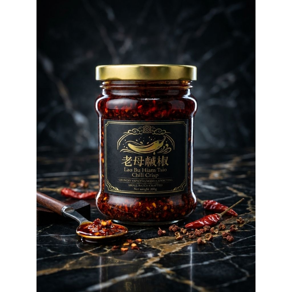 Chili Oil/Chili Crisp/Szechuan Chili Crisp/Lao Bu Hiam Tsio Chili Crisp/Chili Oil Premium/Chili Oil 