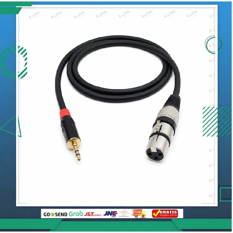 Kabel Mic XLR to Jack 3.5 mm XLR to Aux Original