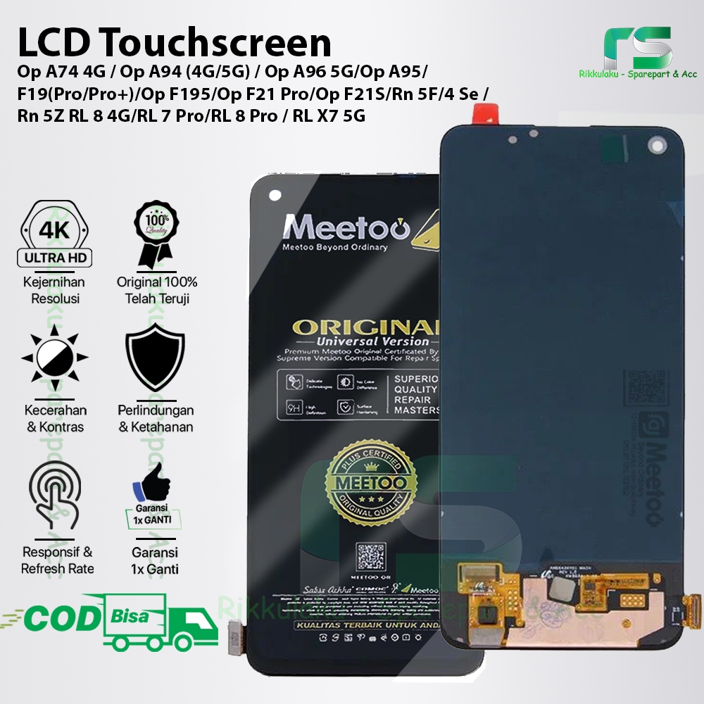 LCD Touchscreen Oppo Reno 5F / 5Z / 6Z / 7Z / Reno 4 SE / Realme 7 Pro / Relame 8 (4G)  / 8 Pro / X7