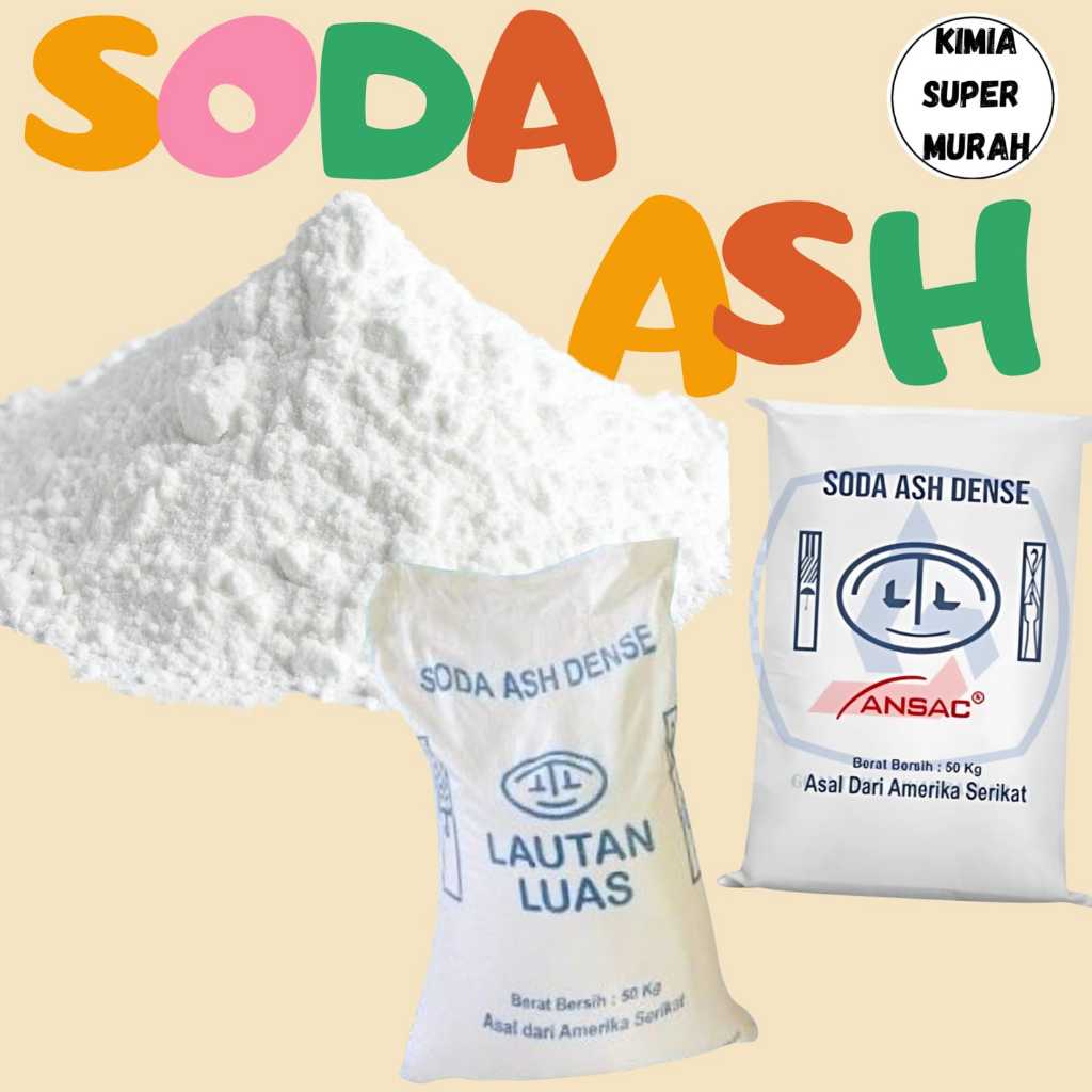 SODA ASH 250GR - SODA ASH - BAHAN DETERGENT - BAHAN SABUN - SODA - GSM SODA 2504