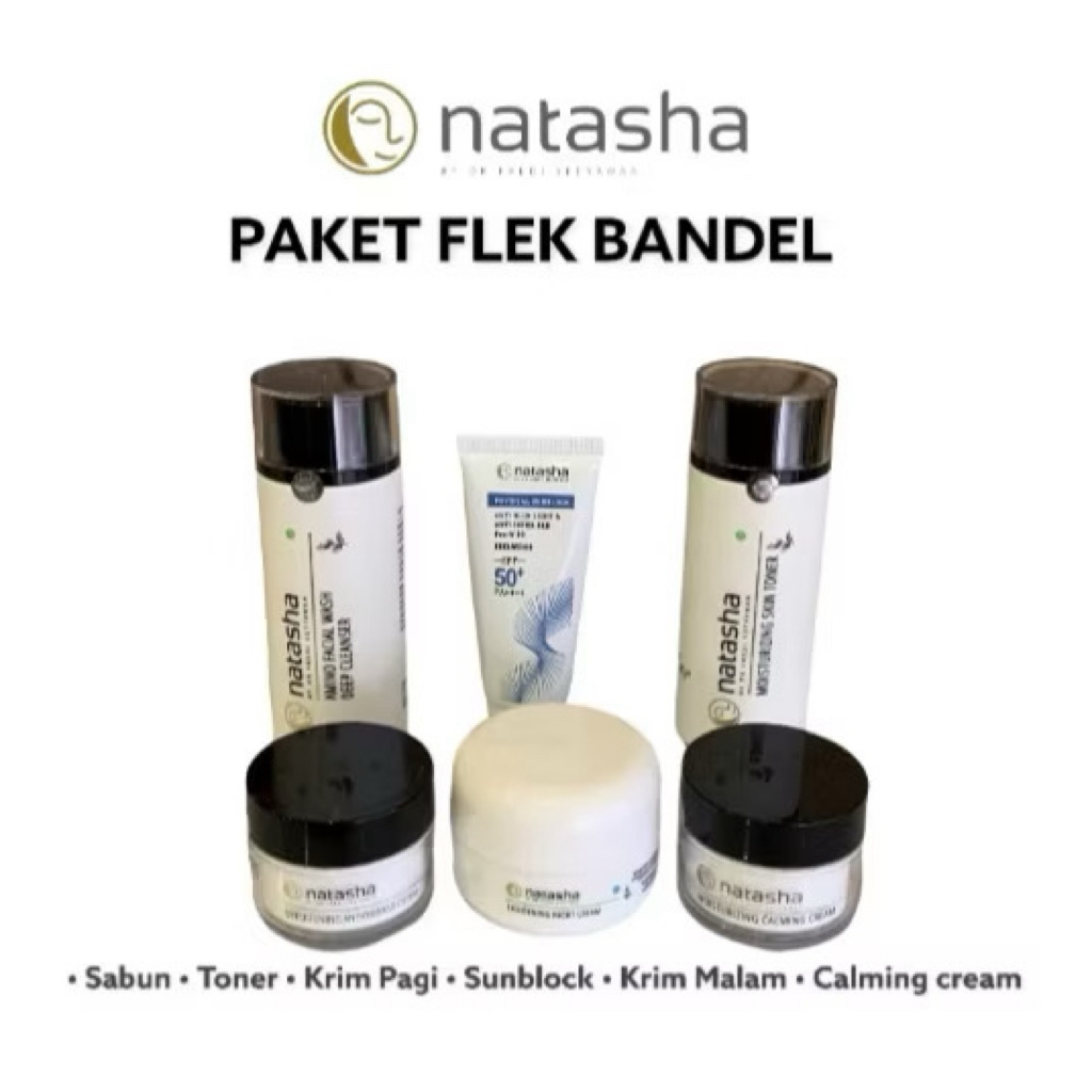 Natasha Skincare Paket Flek Bandel dengan anti Iritasi