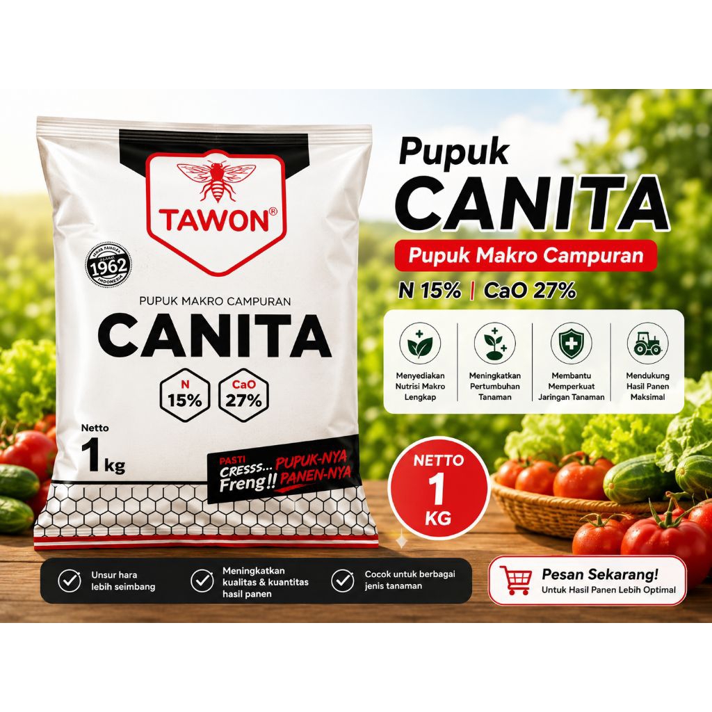 Pupuk Canita Tawon 1kg || Pupuk Makro Campuran