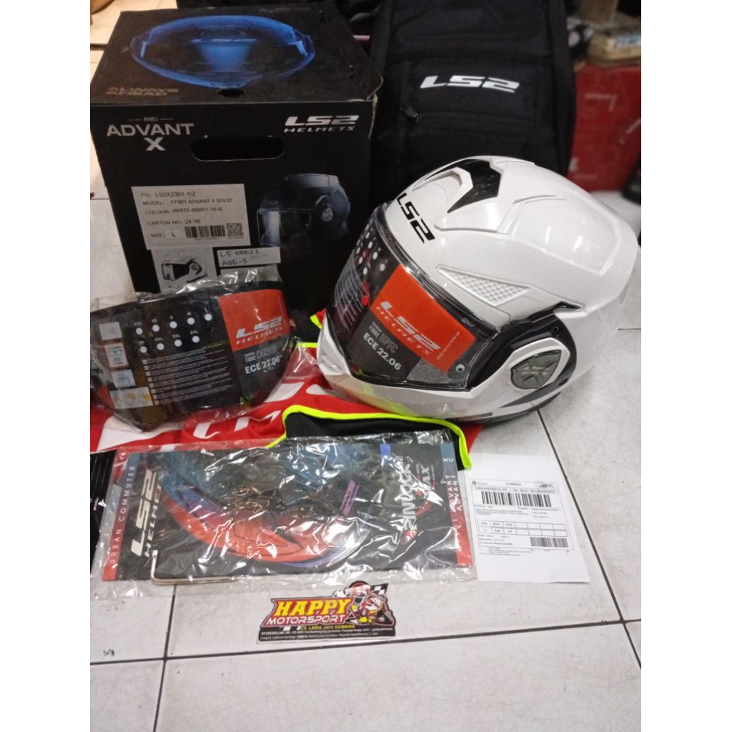 Helm Modular LS2 FF901 Advant X WHITE GLOSS  Original