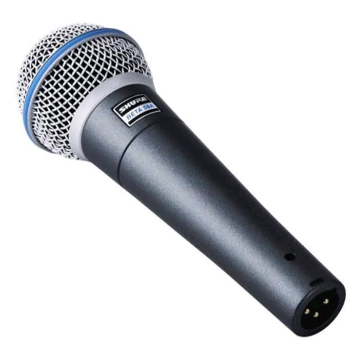 MIC KABEL SHURE BETA 58A VOKAL DYNAMIC – tanpa switch saklar