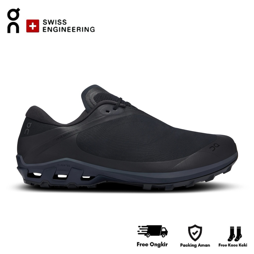Sepatu Trail Running On Cloudventure Peak PAF All Black