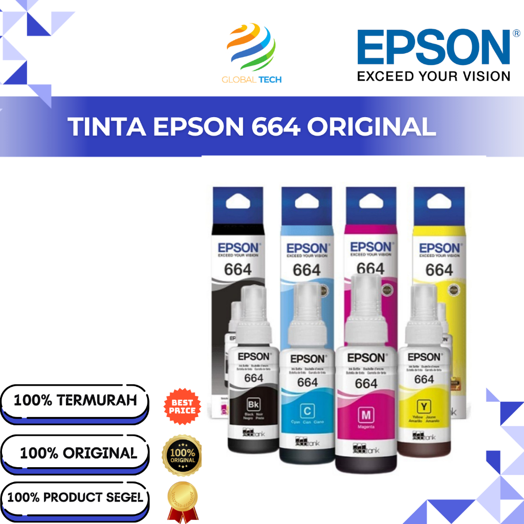 Tinta Epson 664 Original Resmi