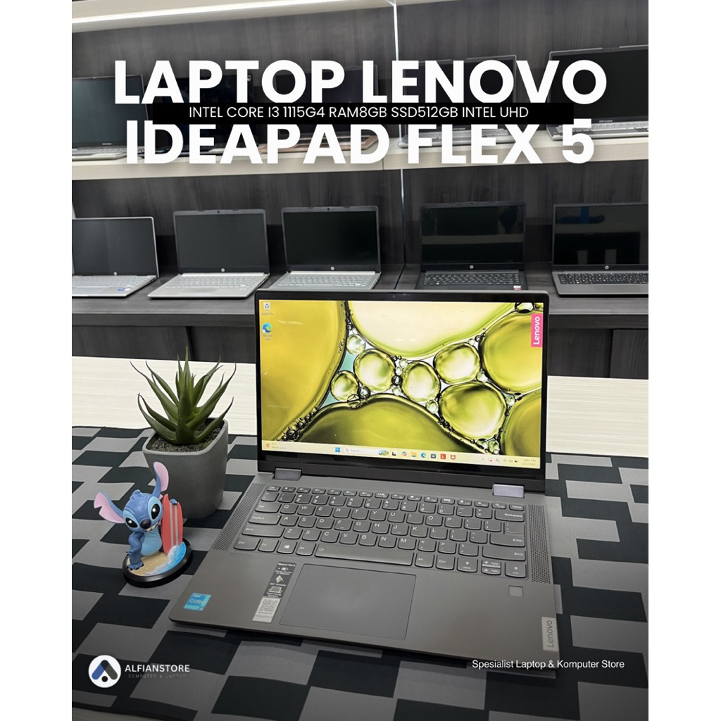 LAPTOP LENOVO IDEAPAD FLEX 5 INTEL CORE I3 1115G4 RAM8GB SSD512GB