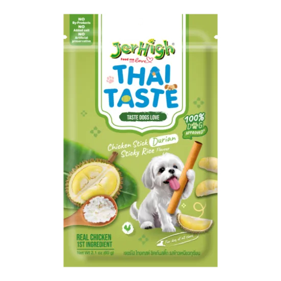 JERHIGH Thai Taste Durian Sticky Rice Cemilan Snack Anjing 60gr