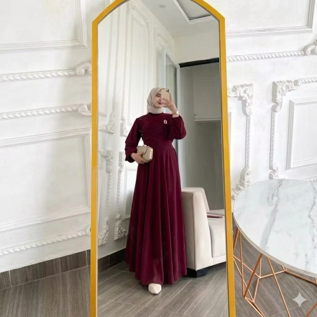 Dress Naomi / Naomi Dress Ceruty Babydoll /Dress Naomi Virall / Dress Kondangan wanita / Dress Mutia
