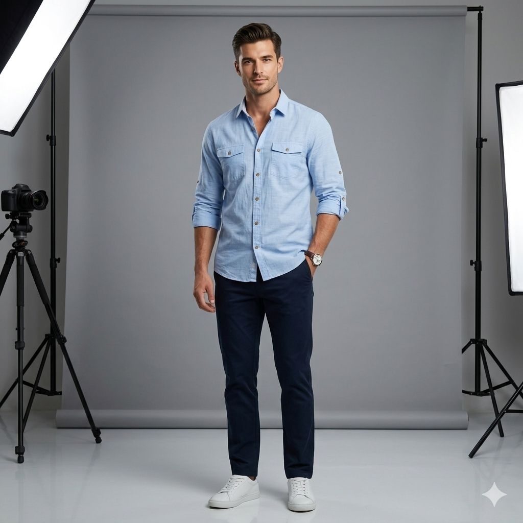 Calvin Klein Kemeja Lengan Panjang