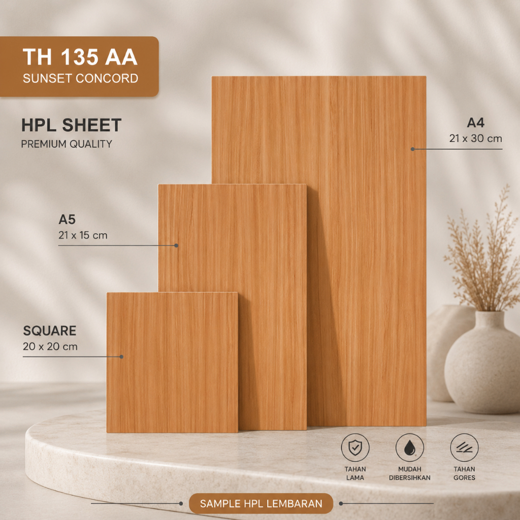 Sample Material Taco HPL - TH 135 AA - Sunset Concord
